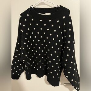 H&M Polka dot sweater. Used